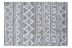 Hot Miliboo Alfombra bereber con relieve blanco y gris 160 × 230 cm ERGA