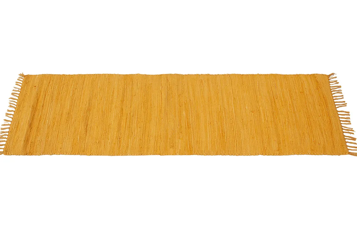 Sale Miliboo Alfombra de pasillo color amarillo comino 60 × 200 cm AUBAGNE