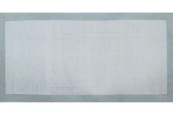Clearance Miliboo Alfombra de pasillo de algodón azul perla 60 × 200 cm ASTER