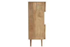 Discount Miliboo Aparador alto en mango con puertas correderas ALBA