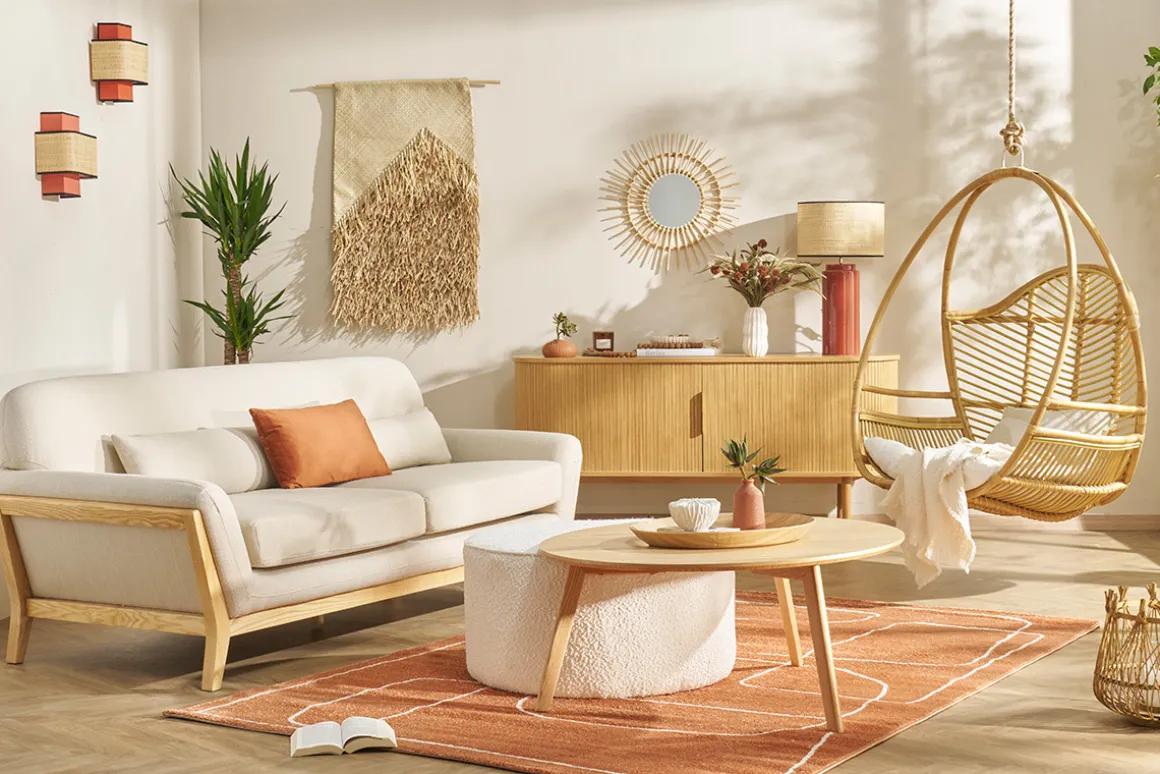 Best Sale Miliboo Aparador con puertas correderas de contrachapado de roble y roble macizo 160 cm EPIC