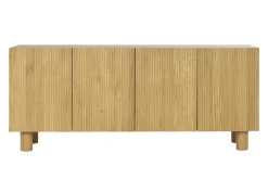 Online Miliboo Aparador de 4 puertas roble macizo claro 180 cm GOSHI