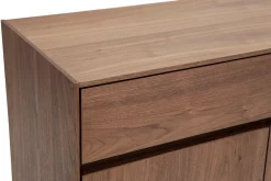 Online Miliboo Aparador de diseño de contrachapado de nogal 180 cm BLISS