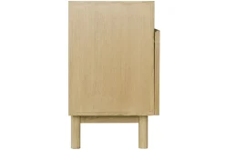 Flash Sale Miliboo Aparador de madera clara y caña de ratán 160 cm GALINA