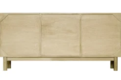 Flash Sale Miliboo Aparador de madera clara y caña de ratán 160 cm GALINA