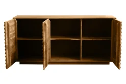 Shop Miliboo Aparador de madera maciza de mangos 3 puertas L160 cm MATCHA