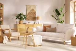 Shop Miliboo Aparador de madera maciza de mangos 3 puertas L160 cm MATCHA