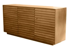 Shop Miliboo Aparador de madera maciza de mangos 3 puertas L160 cm MATCHA