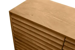 Shop Miliboo Aparador de madera maciza de mangos 3 puertas L160 cm MATCHA