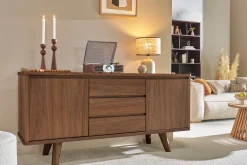 Discount Miliboo Aparador diseño nogal FIFTIES