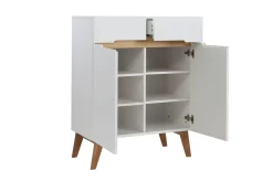 Online Miliboo Aparador escandinavo blanco y fresno 80cm MELKA
