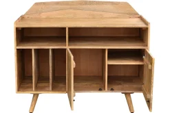 Sale Miliboo Aparador mueble de almacenaje vinilos en mango macizo MATAHARI
