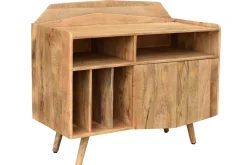 Sale Miliboo Aparador mueble de almacenaje vinilos en mango macizo MATAHARI