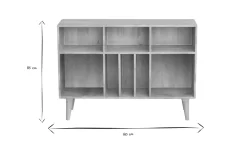 Hot Miliboo aparador mueble de almacenaje de botellas o vinilos en mango macizo ISIDRO