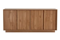 Store Miliboo Aparador nórdico de 4 puertas con acabado en roble 180 cm COMO