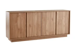 Store Miliboo Aparador nórdico de 4 puertas con acabado en roble 180 cm COMO
