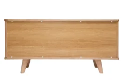 Flash Sale Miliboo Aparador nórdico de fresno con puertas y cajones 160 cm FIFTIES