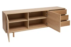 Clearance Miliboo Aparador nórdico de madera clara 195 cm SID