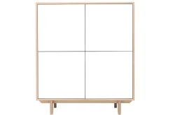 Online Miliboo Aparador nórdico madera y blanco A125cm SID