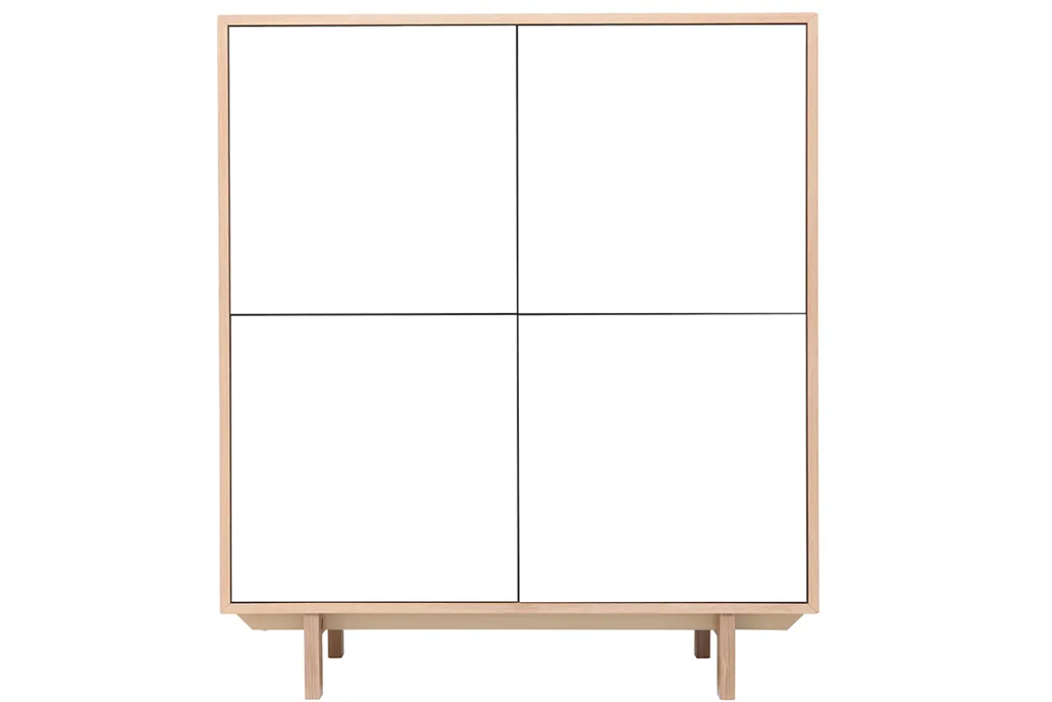 Online Miliboo Aparador nórdico madera y blanco A125cm SID