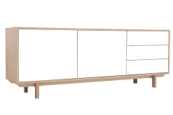 Best Sale Miliboo Aparador nórdico madera y blanco 195cm SID
