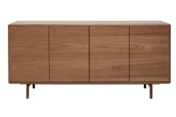 Store Miliboo Aparador vintage con 4 puertas de madera oscura 160 cm SUVA