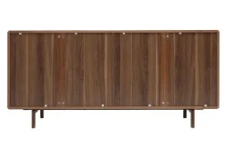 Store Miliboo Aparador vintage con 4 puertas de madera oscura 160 cm SUVA
