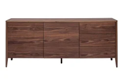 Outlet Miliboo Aparador vintage con 2 puertas y 3 cajones nogal 180 cm BENJA