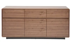 Cheap Miliboo Aparador vintage con acabado de nogal 160 cm JAKO