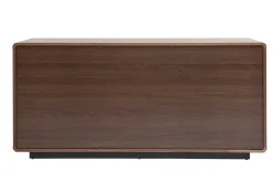 Cheap Miliboo Aparador vintage con acabado de nogal 160 cm JAKO