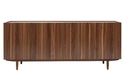 Sale Miliboo Aparador vintage con 4 puertas de madera oscura 180 cm SANAA
