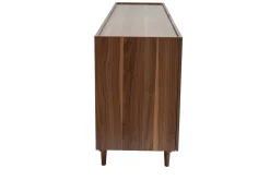 Sale Miliboo Aparador vintage con 4 puertas de madera oscura 180 cm SANAA