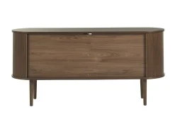 Best Sale Miliboo Aparador vintage de madera oscura con 2 puertas correderas 160 cm EPIC