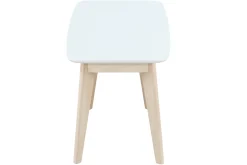 Cheap Miliboo Banco diseño 100cm blanco y madera LEENA