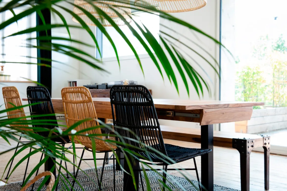 Flash Sale Miliboo Banco diseño industrial metal y madera 180cm MADISON