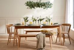 Best Sale Miliboo Banco estilo nórdico de fresno 130 cm de anchura NORDECO