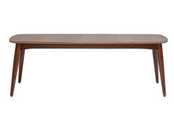 New Miliboo Banco vintage de nogal de 130 cm de altura NORDECO