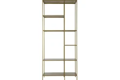 Clearance Miliboo Biblioteca 5 estantes en metal dorado MAGIC