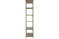 Clearance Miliboo Biblioteca 5 estantes en metal dorado MAGIC