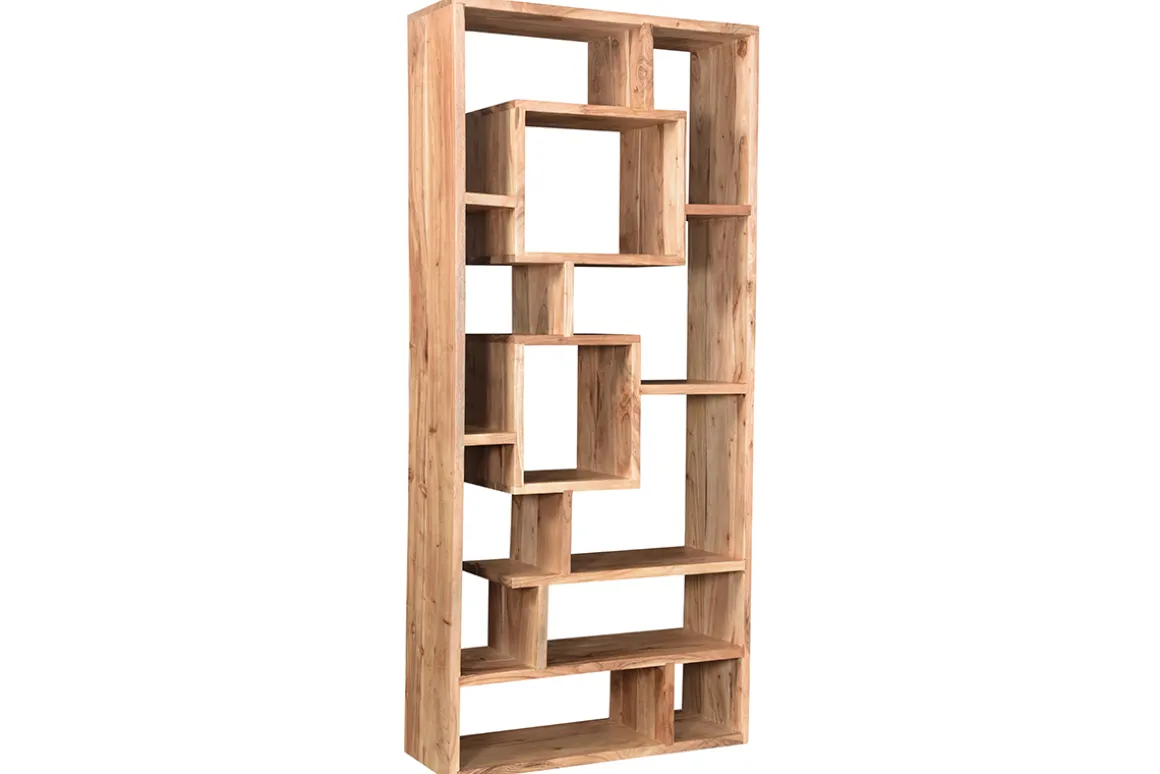 Sale Miliboo Biblioteca en acacia 80 cm CHAPMAN