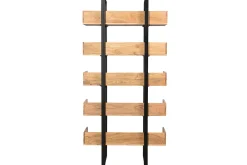 Sale Miliboo Biblioteca industrial acacia y metal negro L90 cm TAO