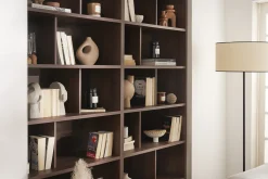 Best Sale Miliboo Biblioteca moderna efecto nogal EPURE