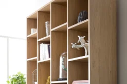 Best Sale Miliboo Biblioteca moderna en madera color roble RYTHM