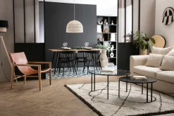 Sale Miliboo Biblioteca moderna madera negra EPURE