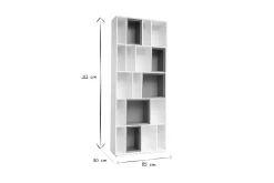 Cheap Miliboo Biblioteca modular blanco y roble JAZZ