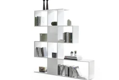 Discount Miliboo Biblioteca separador blanco lacado brillante A147 cm COMO