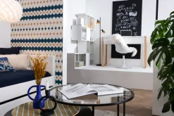 Discount Miliboo Biblioteca separador blanco lacado brillante A147 cm COMO