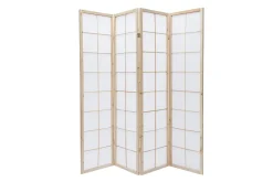 Outlet Miliboo Biombo japonés de madera y papel IKUYO
