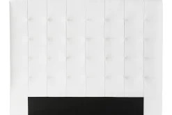 Discount Miliboo Cabecero capitoné blanco 160 cm HALCIONA