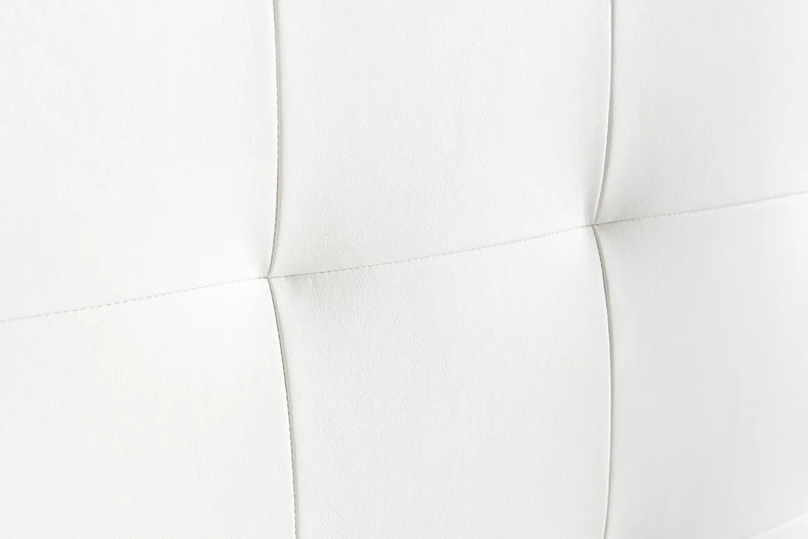 Discount Miliboo Cabecero capitoné blanco 160 cm HALCIONA